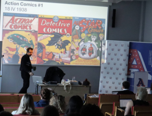 Komiks w Ameryce, Ameryka w komiksie: zwierciadło przemian społeczno-politycznych XX i XXI wieku - wykład dr. Dawida Przywalnego